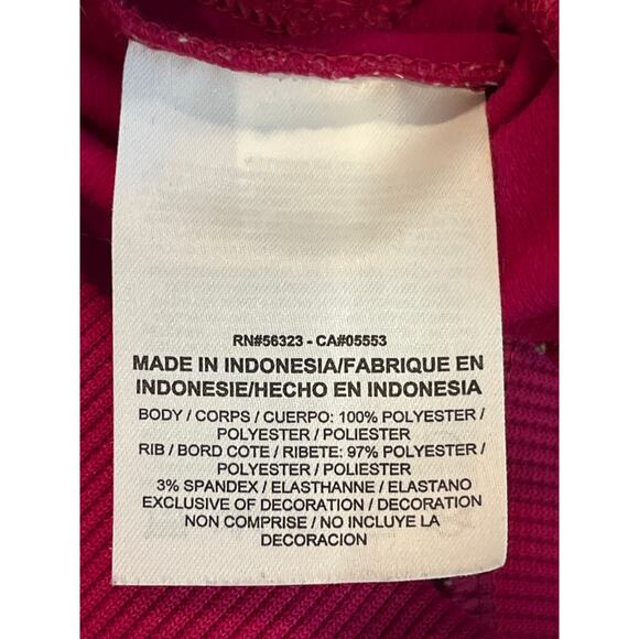 Nike Large Magenta Purple Zip Front Track Jacket Black Gray Racing Stripes - Picture 5 of 7